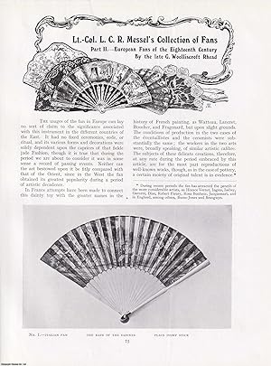 Seller image for Lt. Col. L.C.R. Messel's Collection of Fans: European Fans of the Eighteenth Century. An original article from The Connoisseur, 1920. for sale by Cosmo Books