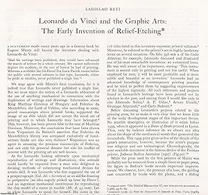 Imagen del vendedor de Leonardo da Vinci and the Graphic Arts: The Early Invention of Relief-Etching. An original article from The Burlington Magazine, 1971. a la venta por Cosmo Books