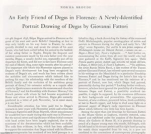 Image du vendeur pour An Early Friend of Degas in Florence: A Newly-Identified Portrait Drawing of Degas by Giovanni Fattori. An original article from The Burlington Magazine, 1973. mis en vente par Cosmo Books
