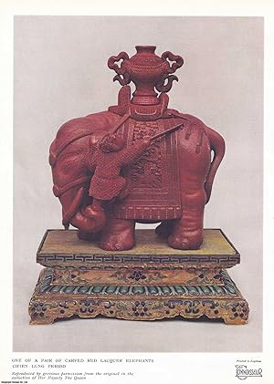 Immagine del venditore per Chinese Carved Lacquer in the Royal Collection. An original article from The Connoisseur, 1928. venduto da Cosmo Books