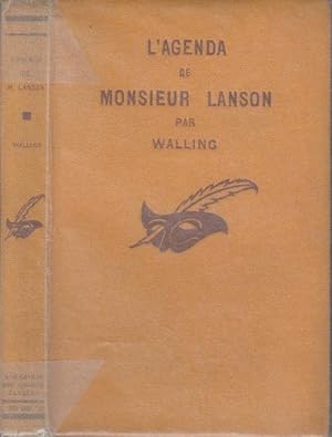 Imagen del vendedor de L'agenda de Monsieur Lanson par Walling. a la venta por PRISCA