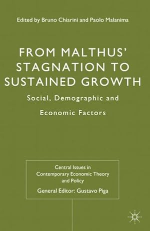 Immagine del venditore per From Malthus' Stagnation to Sustained Growth: Social, Demographic and Economic Factors venduto da BuchWeltWeit Ludwig Meier e.K.