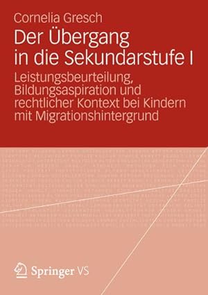 Seller image for Der bergang in die Sekundarstufe I for sale by BuchWeltWeit Ludwig Meier e.K.