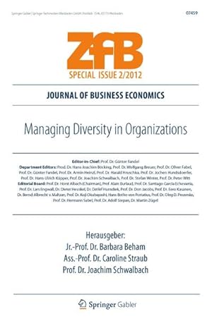 Bild des Verkufers fr Managing Diversity in Organizations zum Verkauf von BuchWeltWeit Ludwig Meier e.K.