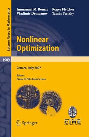 Bild des Verkufers fr Nonlinear Optimization zum Verkauf von BuchWeltWeit Ludwig Meier e.K.