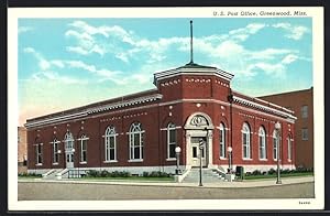 Immagine del venditore per Postcard Greenwood, MS, U. S. Post Office venduto da Bartko-Reher