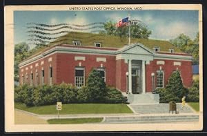 Immagine del venditore per Postcard Winona, MS, United States Post Office venduto da Bartko-Reher