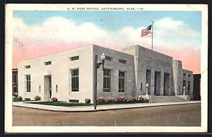 Immagine del venditore per Postcard Hattiesburg, MS, U. S. Post Office venduto da Bartko-Reher