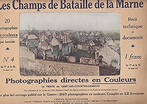 Imagen del vendedor de Les Champs de Bataille de la Marne - N 4 - Photographies directe en couleurs et texte de Gervais-Courtellemont - Le plus bel ouvrage publi sur le Guerre : 240 photographies en couleurs. Complet en 12 livraisons. a la venta por PRISCA