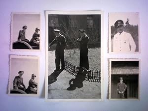 Fünf original Fotografien eines Luftwaffen-Offiziers, mit EK 1. Klasse, Fliegerauszeichnung und D...