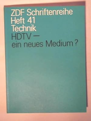 Seller image for HDTV - ein neues Medium? Interdisziplinre Tagung an der Universitt Konstanz 1990 for sale by Celler Versandantiquariat