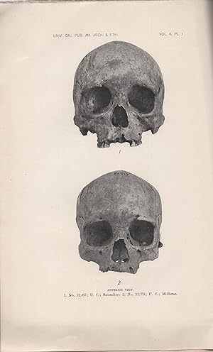Seller image for Contribution to the physical anthropology of California for sale by PRISCA