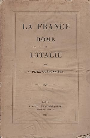 Bild des Verkufers fr La France, Rome et l'Italie. zum Verkauf von PRISCA