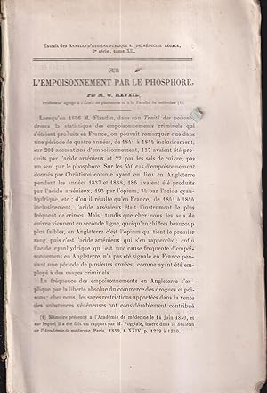 Image du vendeur pour Sur l'empoisonnement par le phosphore. mis en vente par PRISCA