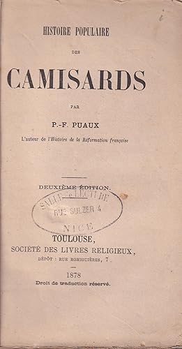 Imagen del vendedor de Histoire Populaire des Camisards. a la venta por PRISCA