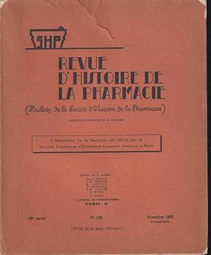 Immagine del venditore per Revue d'Histoire de la Pharmacie - 25 Anne - N 100 venduto da PRISCA