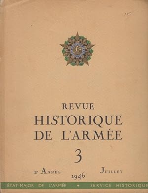 Image du vendeur pour Revue Historique de l'Arme - 2 Anne - N 3 - Service Historique mis en vente par PRISCA