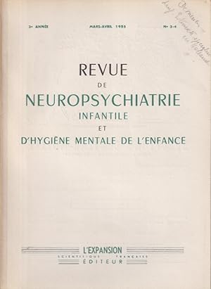 Seller image for Revue de Neuropsychiatrie Infantile et d'Hygine Mentale de l'Enfance. - 3 Anne - N 3-4 for sale by PRISCA