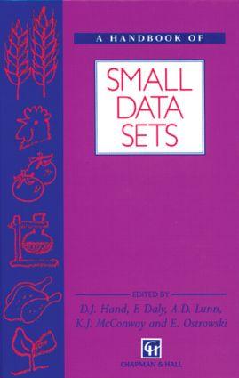 Bild des Verkufers fr A Handbook of Small Data Sets zum Verkauf von moluna