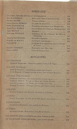 Immagine del venditore per Les nouvelles lettres - 7e anne - Fvrier 1959 - N 68 venduto da PRISCA