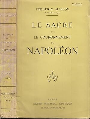 Bild des Verkufers fr LE SACRE ET LE COURONNEMENT DE NAPOLEON zum Verkauf von PRISCA