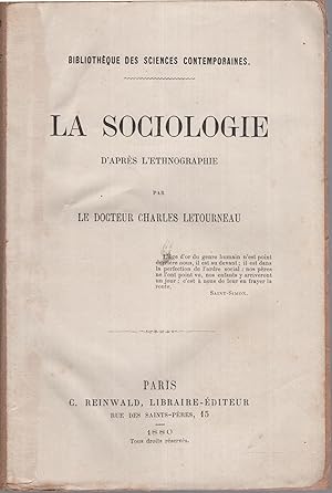 Seller image for La sociologie d'aprs l'ethnographie for sale by PRISCA