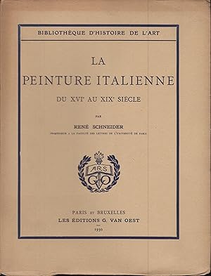 Seller image for La Peinture italienne, des origines au XVIe sicle for sale by PRISCA