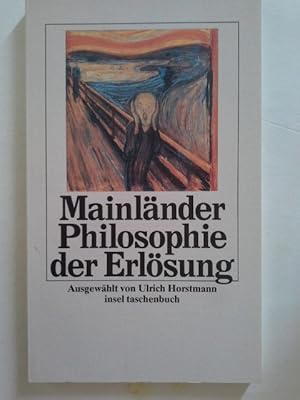 Imagen del vendedor de Philosophie der Erlsung. Ausgew. u. mit e. Vorw. vers. von Ulrich Horstmann / Insel-Taschenbuch ; 1148 a la venta por Herr Klaus Dieter Boettcher