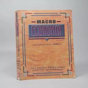 Imagen del vendedor de Macroeconoma Con Aplicaciones A Mxico Mc Graw Hill Bd2 a la venta por Libros librones libritos y librazos