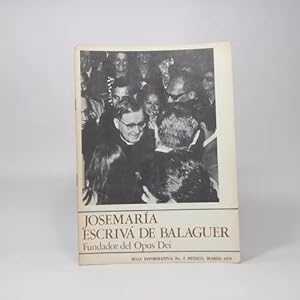 Imagen del vendedor de Josemara Escriv De Balaguer Fundador Del Opus Dei 1978 Bc5 a la venta por Libros librones libritos y librazos