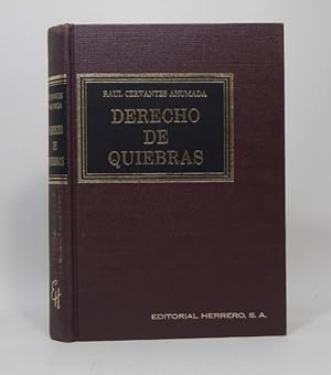 Imagen del vendedor de Derecho De Quiebras Ral Cervantes Ahumada Herrero Af6 a la venta por Libros librones libritos y librazos