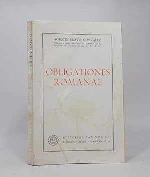 Seller image for Obligationes Romanae Agustin Bravo Gonzlez Pax 1974 Af6 for sale by Libros librones libritos y librazos