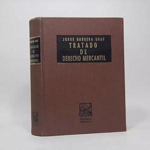 Imagen del vendedor de Tratado De Derecho Mercantil Jorge Barrera Graf 1957 Ah2 a la venta por Libros librones libritos y librazos