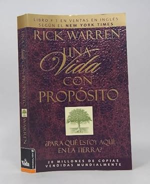 Seller image for Una Vida Con Propsito Rick Warren 2003 Y3 for sale by Libros librones libritos y librazos