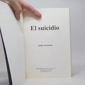 Imagen del vendedor de El Suicidio Emilio Durkheim Editorial Tomo 2004 Y5 a la venta por Libros librones libritos y librazos
