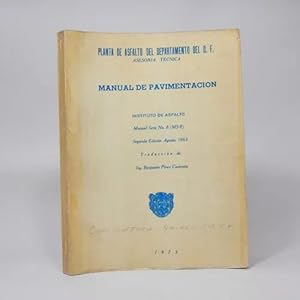 Seller image for Manual De Pavimentacin Instituto De Asfalto 1973 Bb5 for sale by Libros librones libritos y librazos