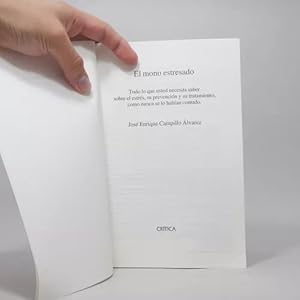 Imagen del vendedor de El Mono Estresado Estrs Prevencin Tratamiento Campillo Y6 a la venta por Libros librones libritos y librazos