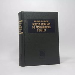 Imagen del vendedor de Derecho Mexicano De Procedimientos Penales G Coln 1979 Y2 a la venta por Libros librones libritos y librazos