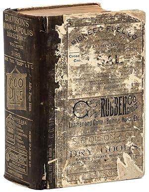 Minneapolis City Directory 1889 - 1500 pages, lots of ads, folding maps