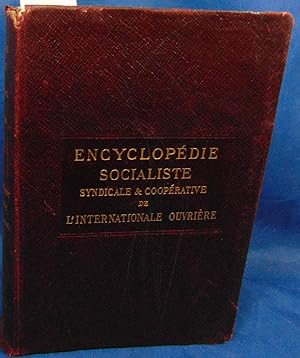 Imagen del vendedor de Encyclopdie socialiste : le mouvement socialiste international a la venta por librairie le vieux livre