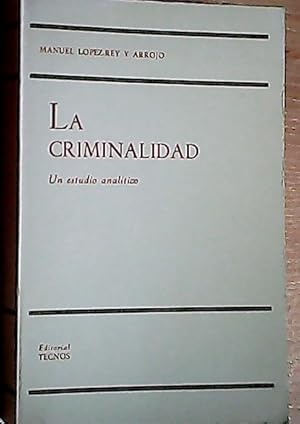 Imagen del vendedor de La criminalidad : un estudio analtico a la venta por Librera La Candela