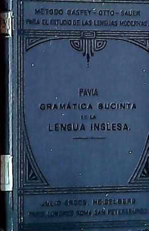 Imagen del vendedor de Gramatica sucinta de la lengua inglesa a la venta por Librera La Candela