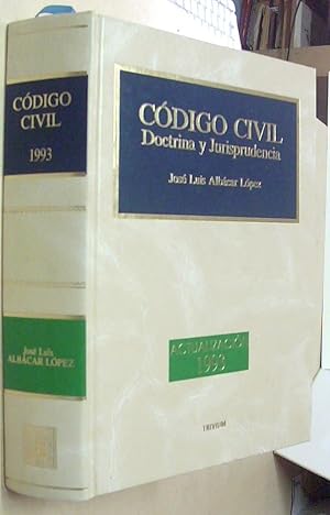 Imagen del vendedor de Actualizacin 1993. Cdigo civil. Doctrina y jurisprudencia a la venta por Librera La Candela