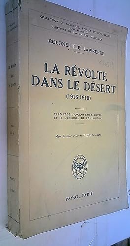 Seller image for La rvolte dans le dsert (1916 - 1918) for sale by Librera La Candela