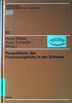 Seller image for Perspektiven des Finanzausgleichs in der Schweiz. Schriftenreihe Finanzwirtschaft und Finanzrecht ; Bd. 81. for sale by books4less (Versandantiquariat Petra Gros GmbH & Co. KG)