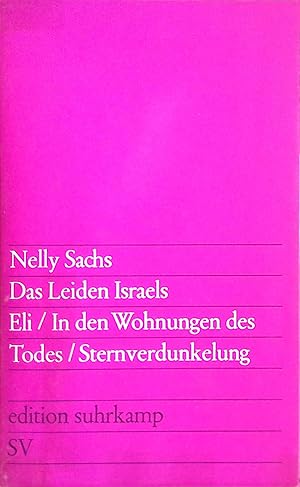 Bild des Verkufers fr Das Leiden Israels. edition suhrkamp ; (Nr 51) zum Verkauf von books4less (Versandantiquariat Petra Gros GmbH & Co. KG)