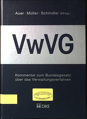 Immagine del venditore per Kommentar zum Bundesgesetz ber das Verwaltungsverfahren : (VwVG). venduto da books4less (Versandantiquariat Petra Gros GmbH & Co. KG)