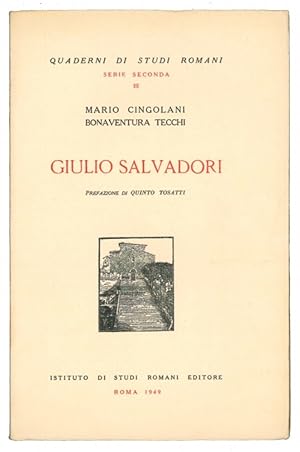 Bild des Verk�ufers f�r Giulio Salvadori. zum Verkauf von Libreria Alberto Govi di F. Govi Sas