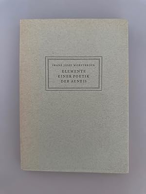 Seller image for Elemente einer Poetik der Aeneis. Untersuchungen zum Gattungsstil vergilianischer Epik. for sale by Wissenschaftl. Antiquariat Th. Haker e.K