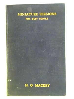 Seller image for Miniature Sermons For Busy People for sale by World of Rare Books